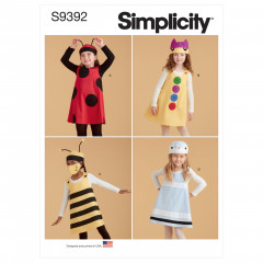 9392 Simplicity Schnittmuster Kinder-Kleid Karneval