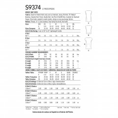 9374 Simplicity Schnittmuster Weste Pullunder