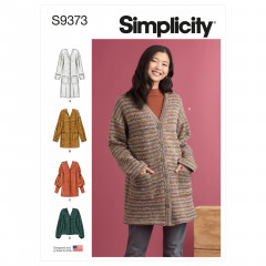 9373 Simplicity Schnittmuster Cardigan oversized