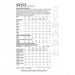 9372 Simplicity Schnittmuster Jerseykleid mit Schulterwärmer