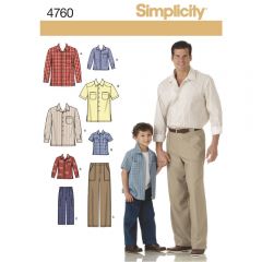 Simplicity Schnittmuster Hemd/Hose 7160