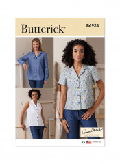 B6924 Butterick Schnittmuster Designer-Hemdbluse