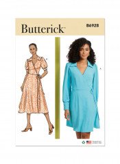 B6928 Butterick Schnittmuster Wickelkleid EASY!