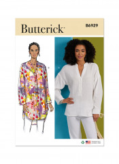 B6929 Butterick Schnittmuster Bluse