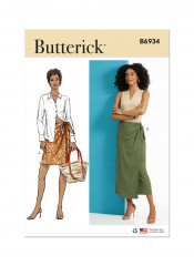 B6934 Butterick Schnittmuster Wickelrock EASY!