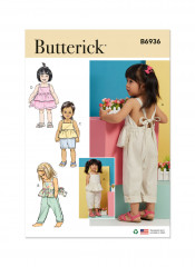 B6936 Butterick Schnittmuster Kleinkind-Kombination