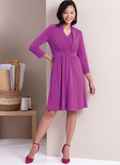 B6940 Butterick Schnittmuster Designer-Jerseykleid