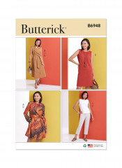 B6948 Butterick Schnittmuster Kombination