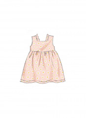 B6950 Butterick Schnittmuster Baby-Kombination für Mädchen