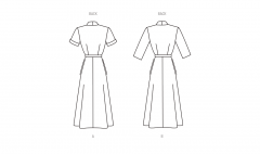 B6956 Butterick Schnittmuster Vintage-Kleid 50er Jahre