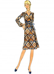 B6958 Butterick Schnittmuster Retro-Kombination 70er Jahre