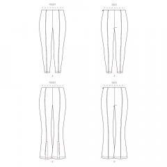 B6964 Butterick Schnittmuster Stretchhose