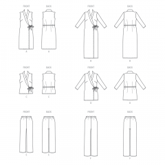 B6976 Butterick Schnittmuster Designer Kombination