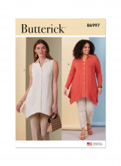 B6997 Butterick Schnittmuster Jerseybluse