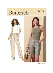 B6998 Butterick Schnittmuster Hose Shorts