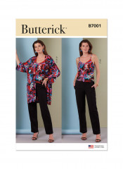 B7001 Butterick Schnittmuster Kombination