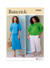 B7002 Butterick Schnittmuster Kombination