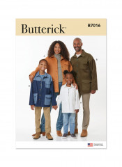 B7016 Butterick Schnittmuster Hemdjacke