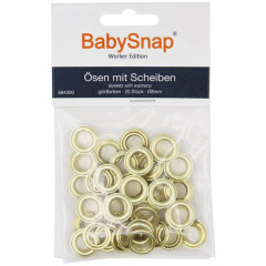 Babysnap Oesen 8mm gold ohne Werkzeug