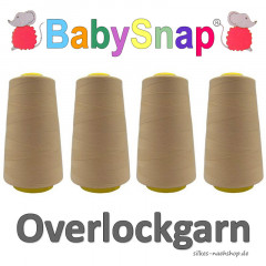 Babysnap Overlockgarn beige 4x2700m