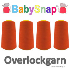 Babysnap Overlockgarn orange 4x2700m