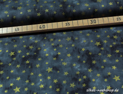 50cm Baumwollstoff BATIK STARS & DOTS grau