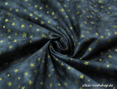 50cm Baumwollstoff BATIK STARS & DOTS grau