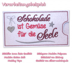 Stickfilz waschbar fest 1mm - reinweiß - 20cmx90cm