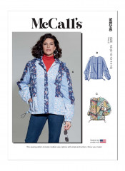 M8346 McCalls Schnittmuster Patchwork Jacke