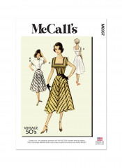 M8357 McCalls Schnittmuster Retrokleid Jacke 50er-Jahre