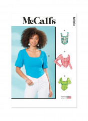 M8364 McCalls Schnittmuster Bustiertop Jerseytop