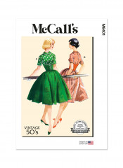 M8401 McCalls Schnittmuster Vintage Kleid 50er Jahre