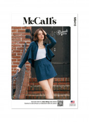 M8410 McCalls Schnittmuster Designer Bluse Rock