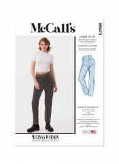 M8473 McCalls Schnittmuster Designer Jeanshose