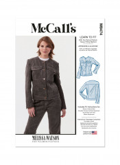 M8474 McCalls Schnittmuster Designer Jeansjacke