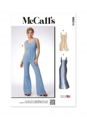 M8514 McCalls Schnittmuster Jumpsuit Overall