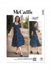 M8525 McCalls Designer Schnittmuster Kleid