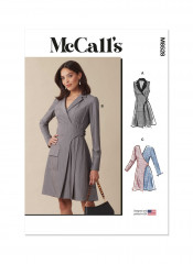 M8528 McCalls Schnittmuster Blazer-Wickelkleid