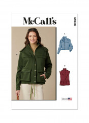 M8532 McCalls Schnittmuster Jacke Weste