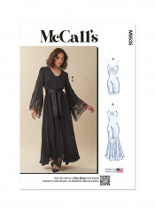 M8535 McCalls Schnittmuster Morgenmantel Nachtkleid