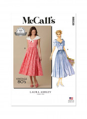 M8539 McCalls Schnittmuster Laura Ashley Retrokleid