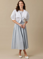 M8540 McCalls Retro Schnittmuster Laura Ashley Kleid