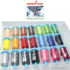 MARATHON Stickgarnkoffer Polyester