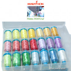 MARATHON Stickgarnkoffer Polyester