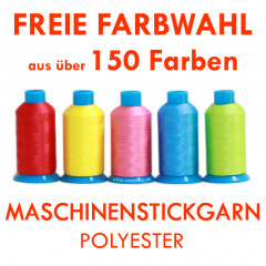 Maschinenstickgarn Polyester 1000m - freie Farbwahl!