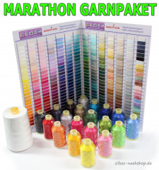 MARATHON GARNPAKET - Maschinenstickgarn & Untergarn