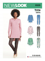 N6529 NewLook Schnittmuster Shirt Legging XS-XL EASY!