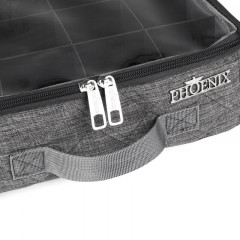 PHOENIX Overlockgarntasche grau-meliert