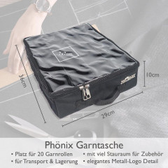 PHOENIX Overlockgarntasche grau-meliert