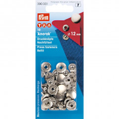 PRYM Anorak Druckknöpfe 15mm silber NFP